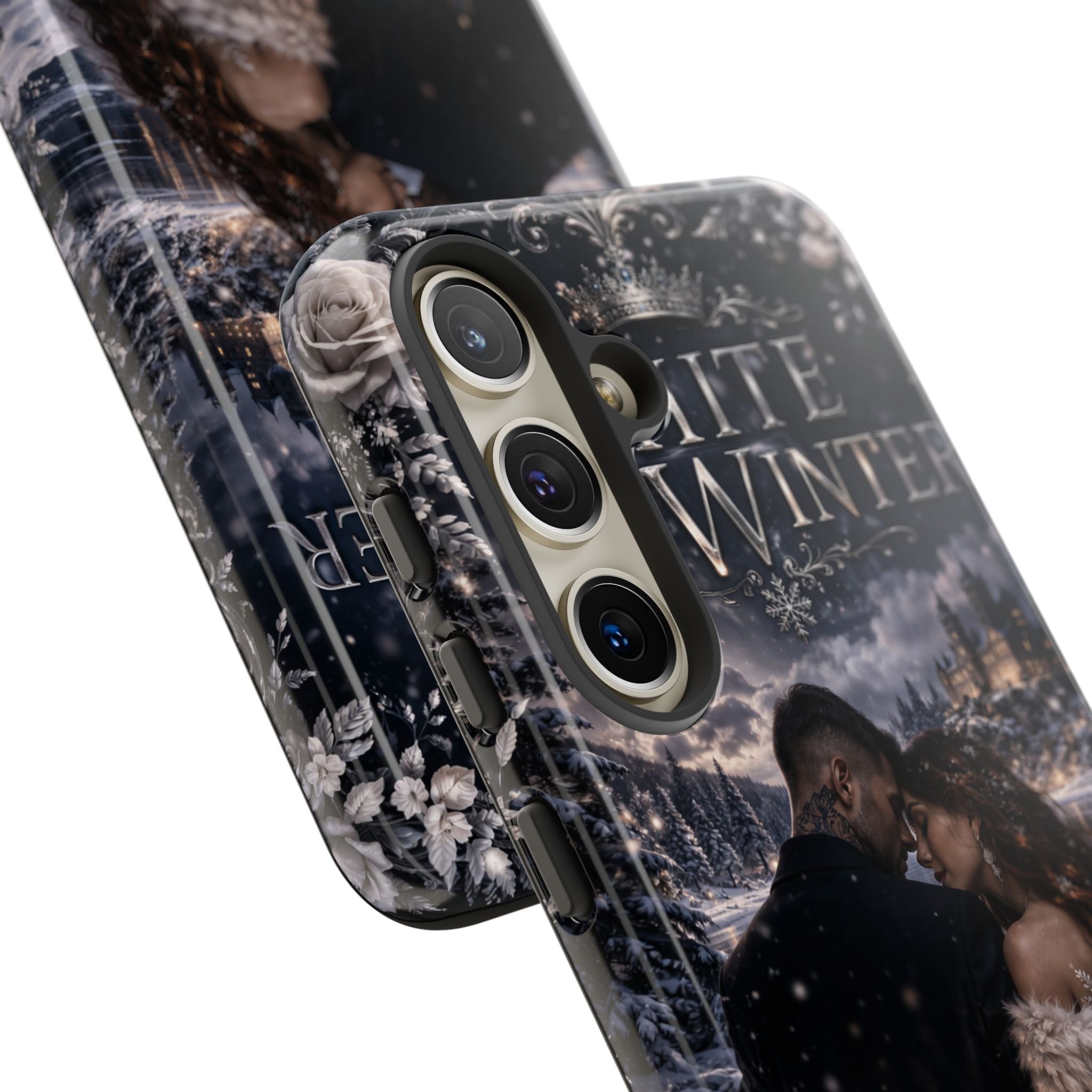 White Winter Handyhülle – Dunkelheit, die dich begleitet.