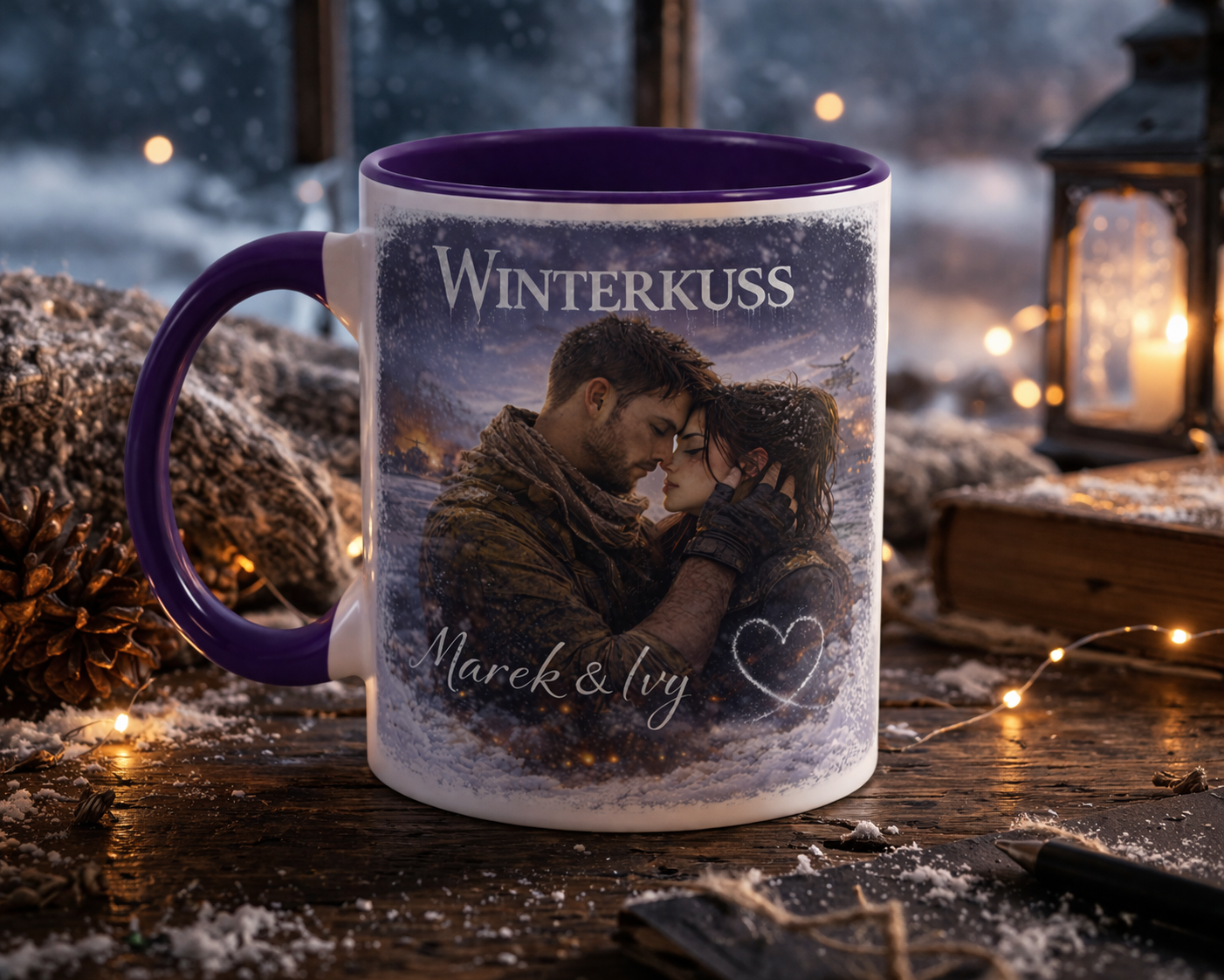 Winterkuss- Momente im Schnee- limited Tasse