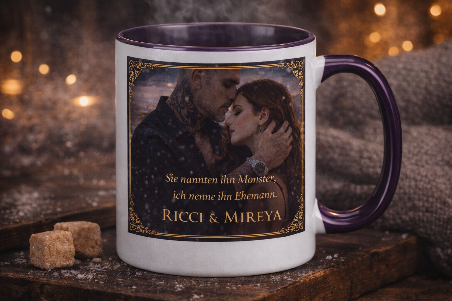 White Winter-  "Sie nannten ihn Monster, ich nenne ihn Ehemann"-  limited Tasse