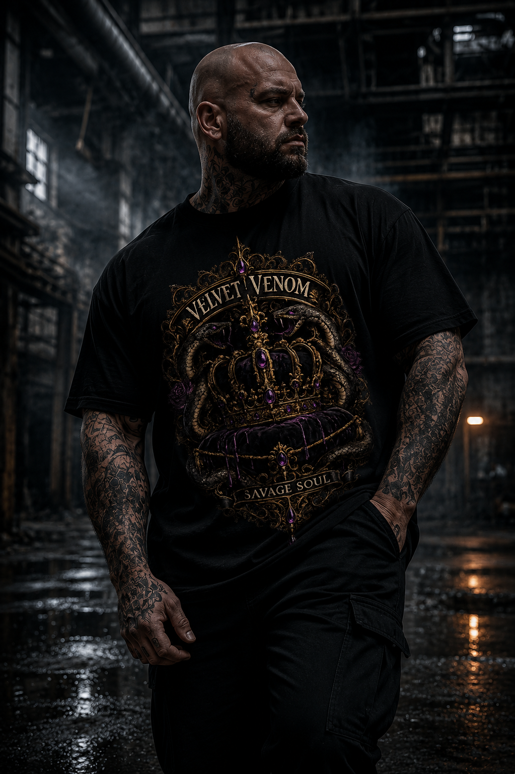 Velvet Venom: Das „Lion Heart“ Shirt – Herrschaftliche Eleganz trifft auf Street-Attitüde