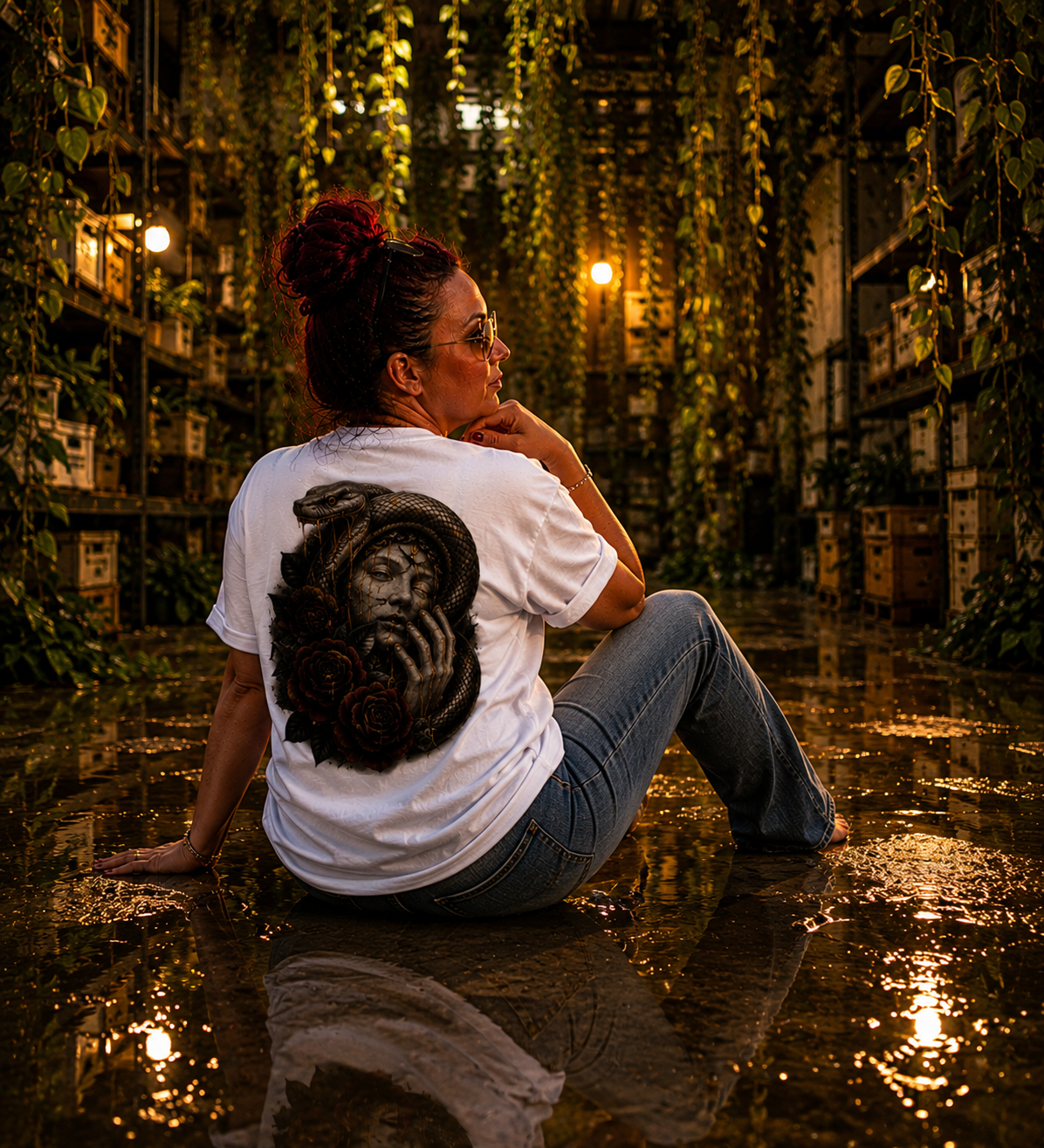 Serpent Embrace- Dein neues Statement T-Shirt für mystische Eleganz